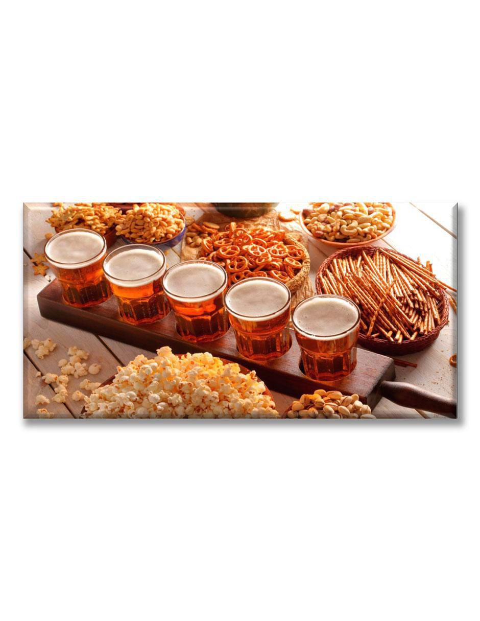 Cuadro decorativo Snacks y cerveza Cuadro decorativo Snacks y cerveza
