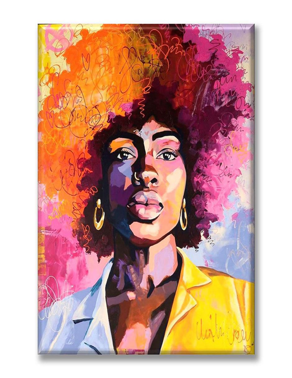 Cuadro decorativo Mujer manchas de pintura Cuadro decorativo Mujer manchas de pintura