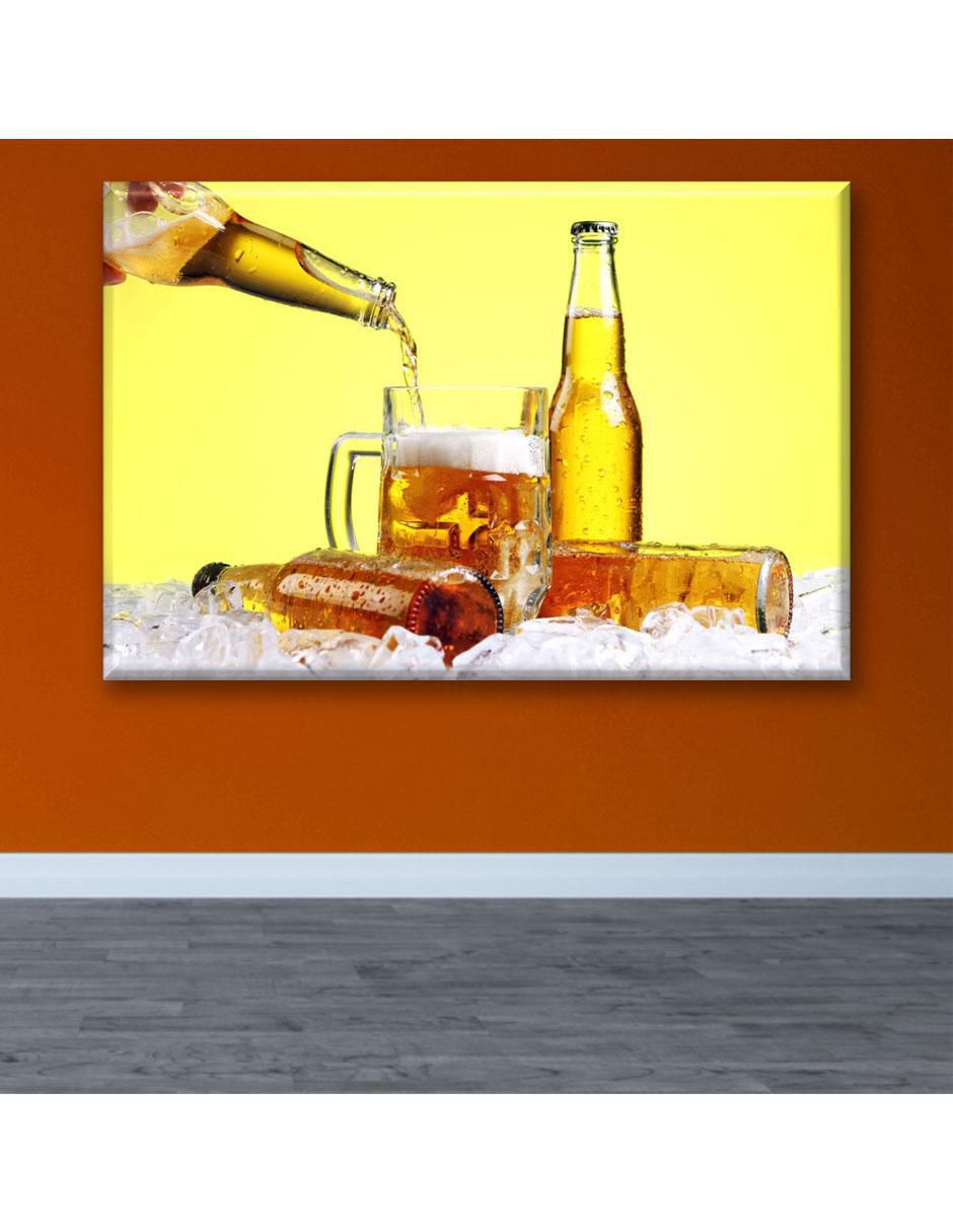 Cuadro decorativo Tarro y cervezas 2
