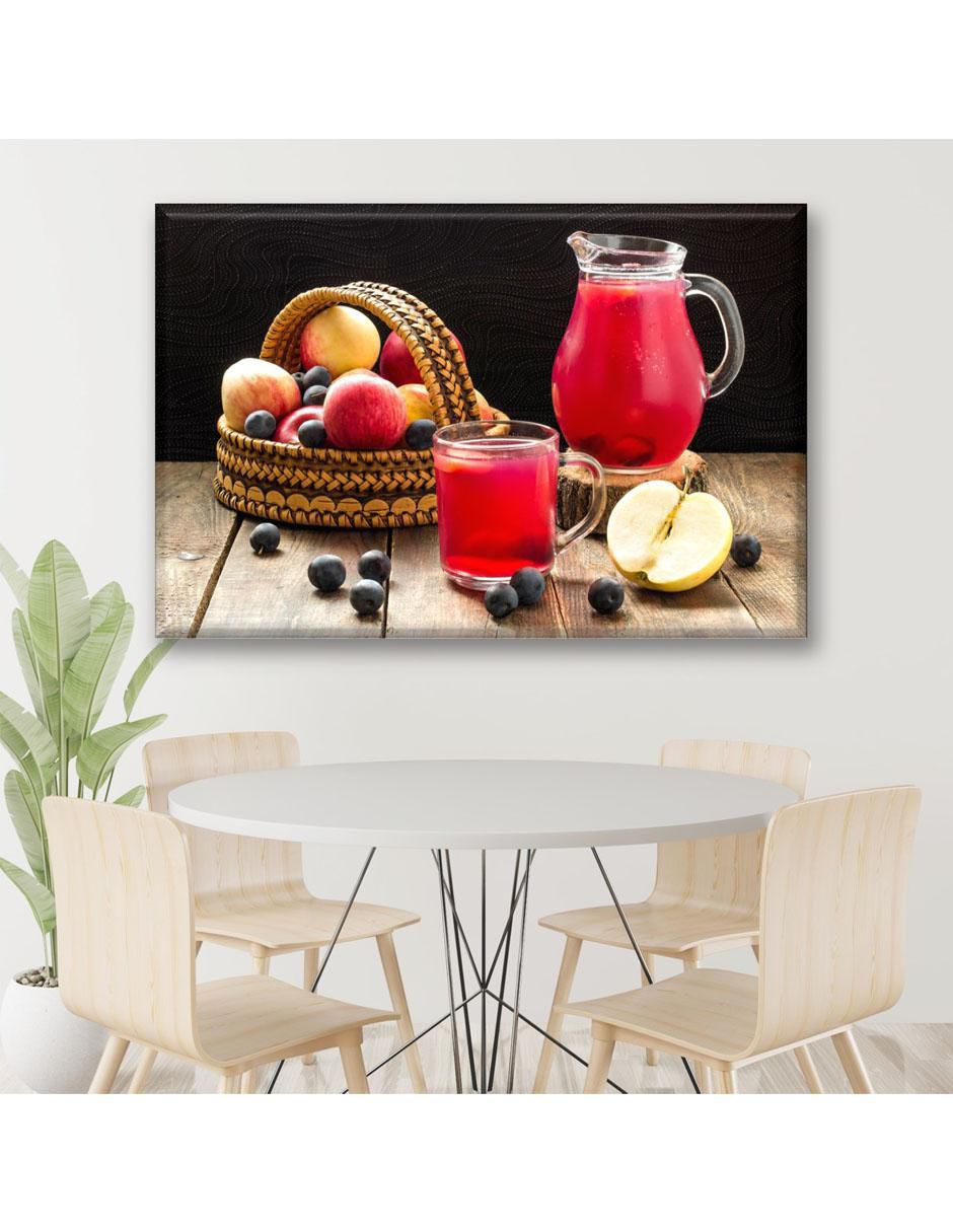Cuadro decorativo Agua frutos rojos 2