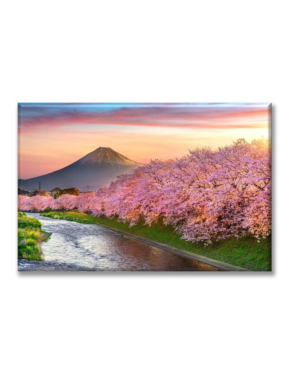 Cuadro decorativo Volcán cerezos Cuadro decorativo Volcán cerezos