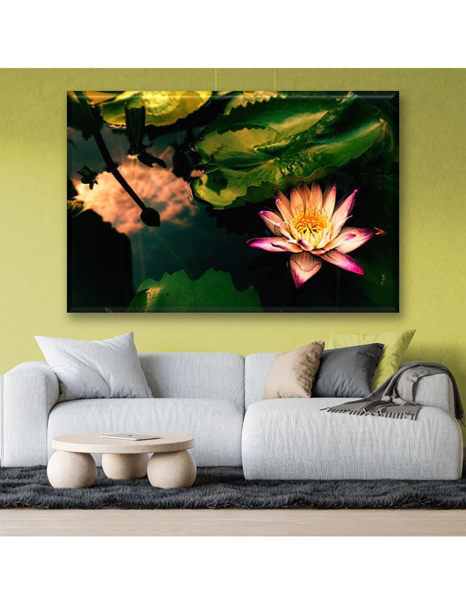 Cuadro decorativo Loto en el agua 2