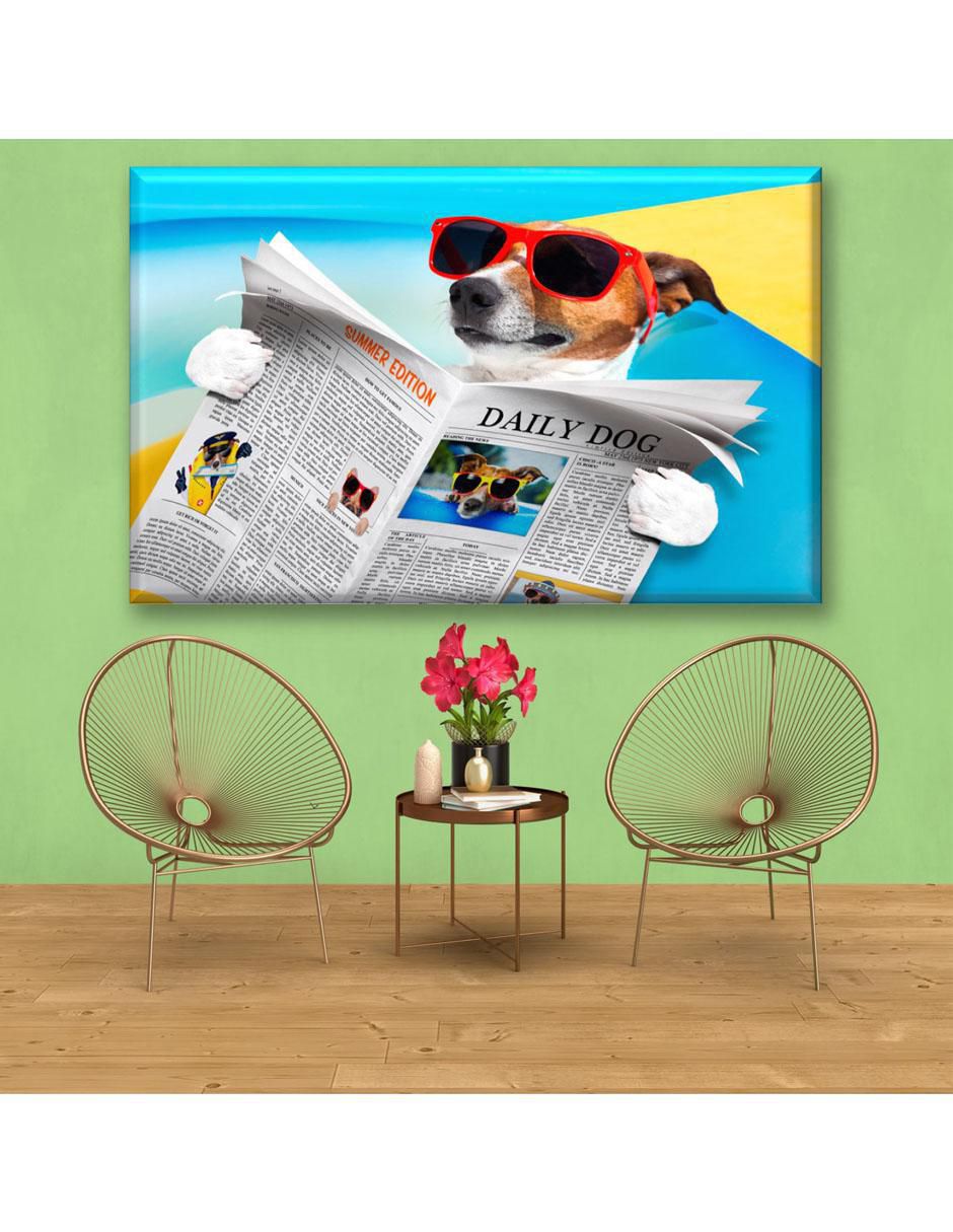 Cuadro decorativo Perro de vacaciones 2