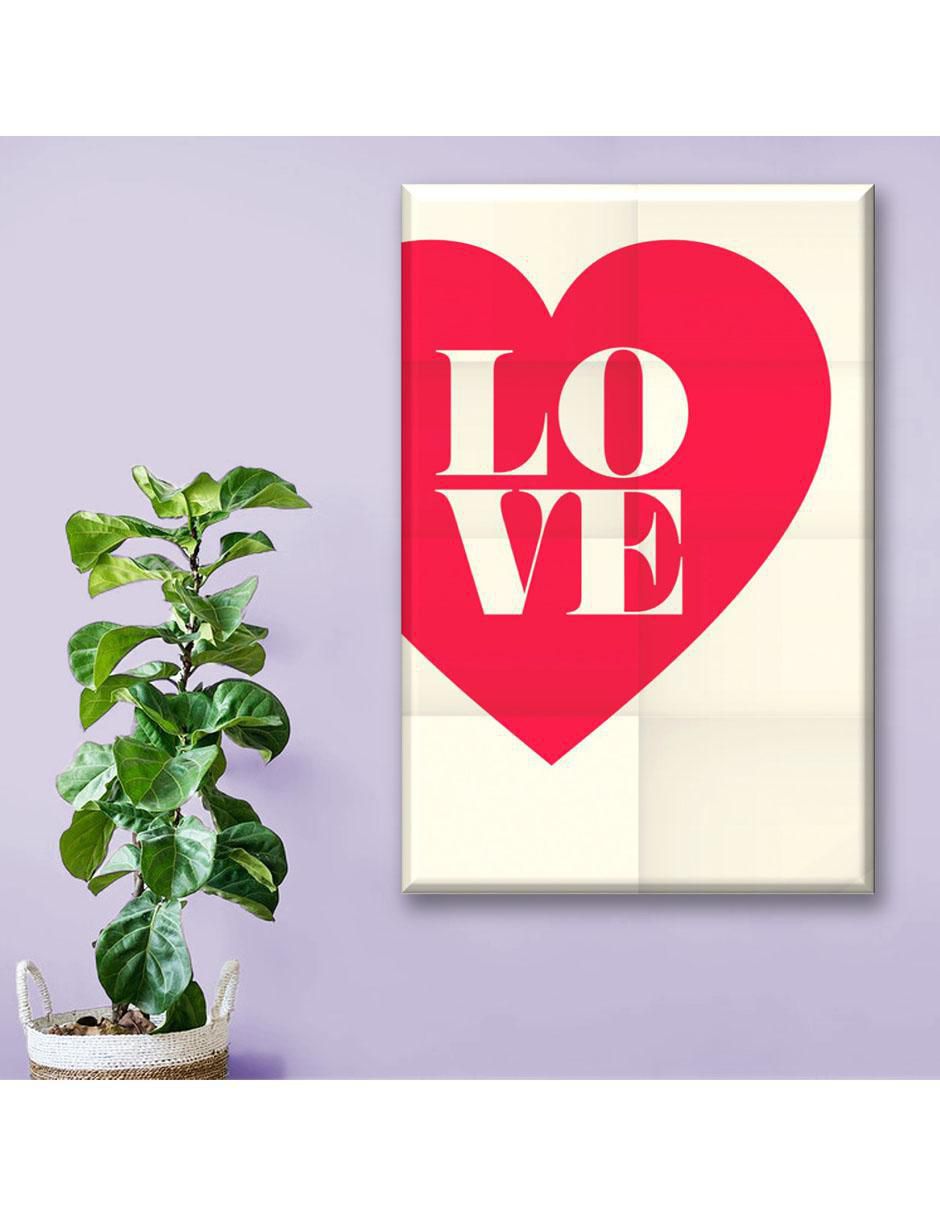 Cuadro decorativo Love frase 2