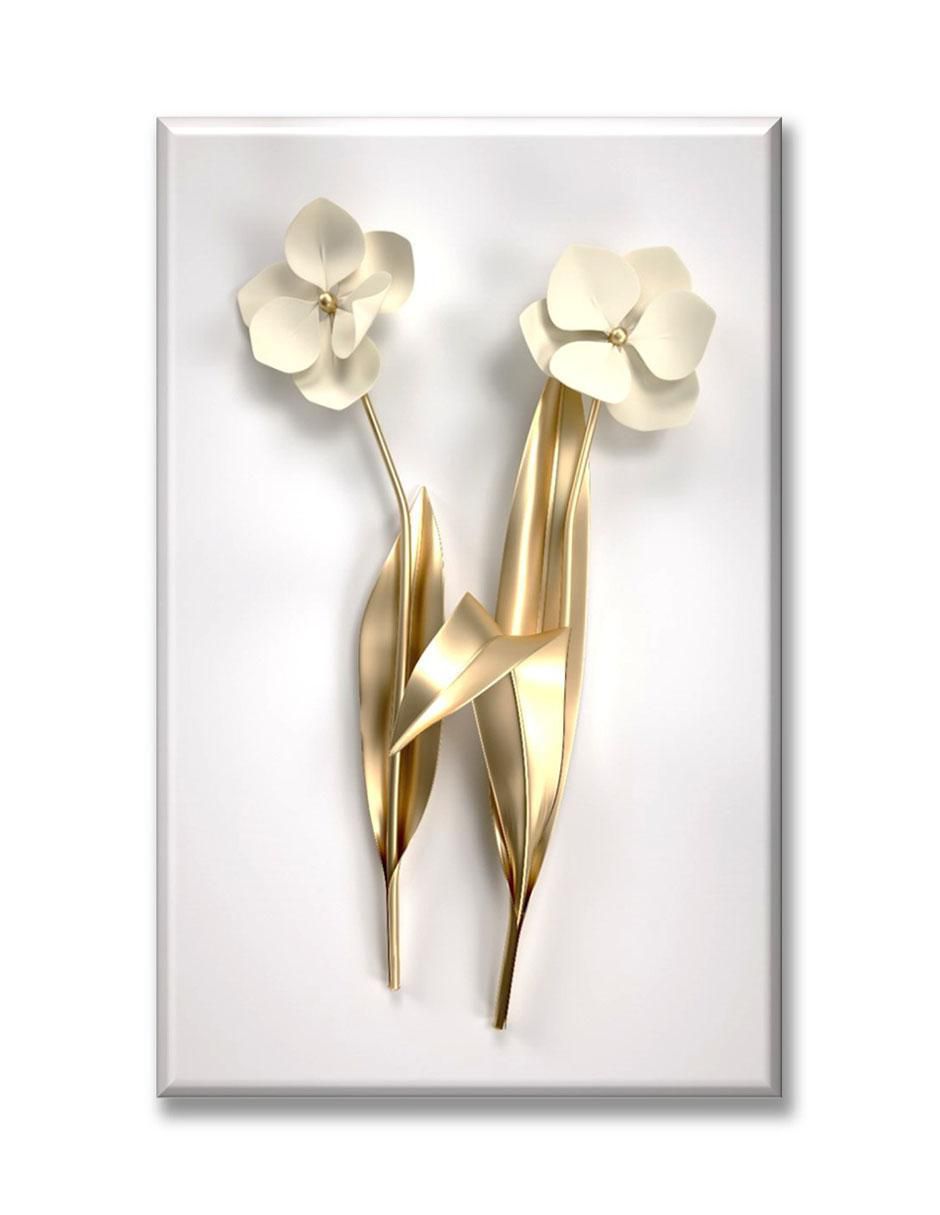 Cuadro decorativo Tallo dorado
