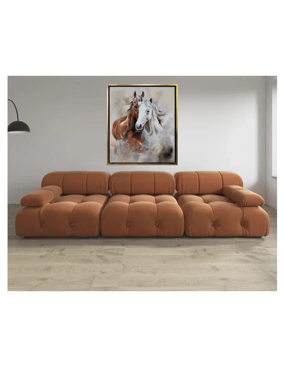 Pintura Almas Gemelas técnica acrílico AnimalArt 2