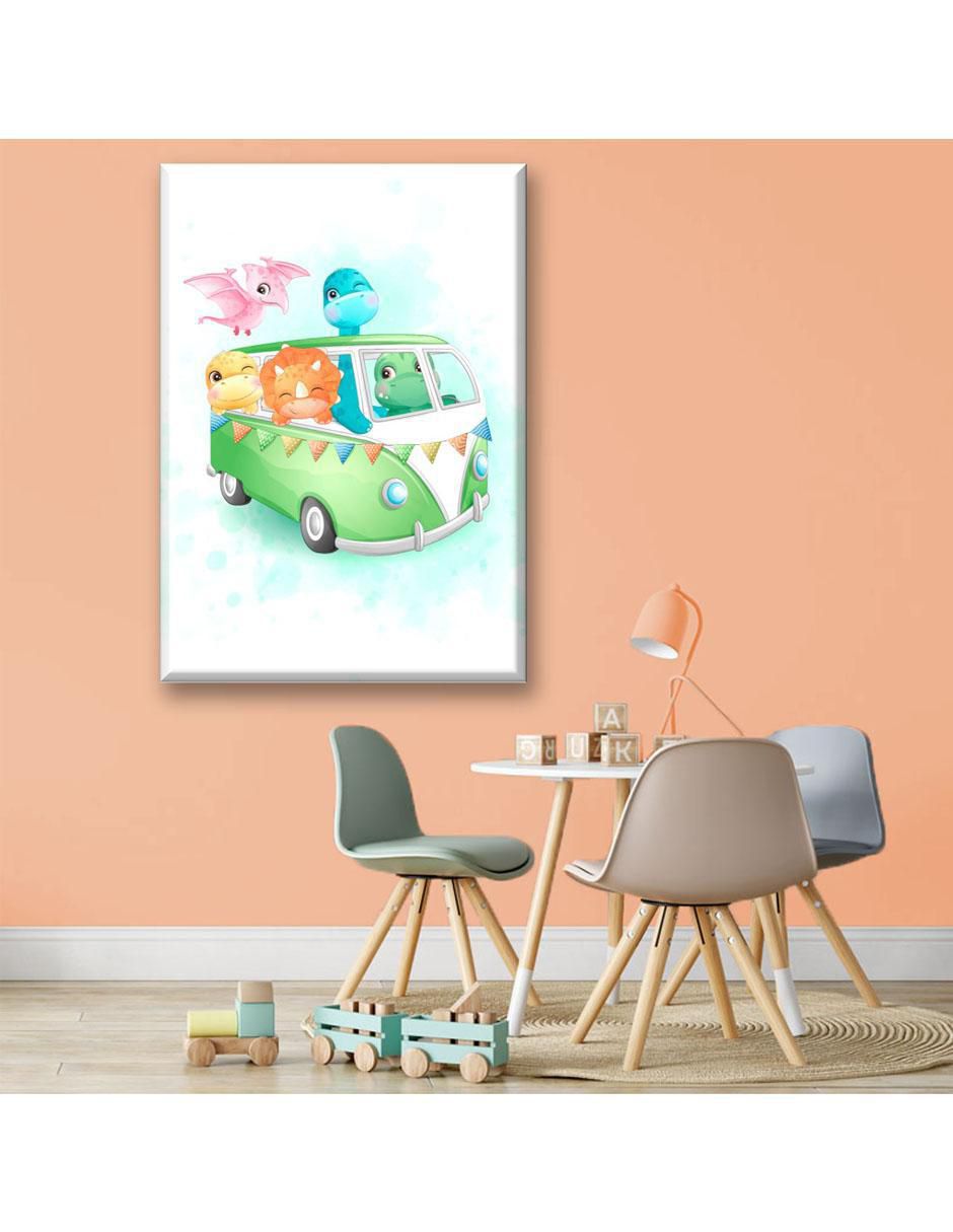 Cuadro decorativo van dinosaurios 2