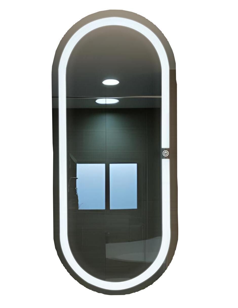 Espejo ovalado para baño con luz Led Glanz Oval Elegance