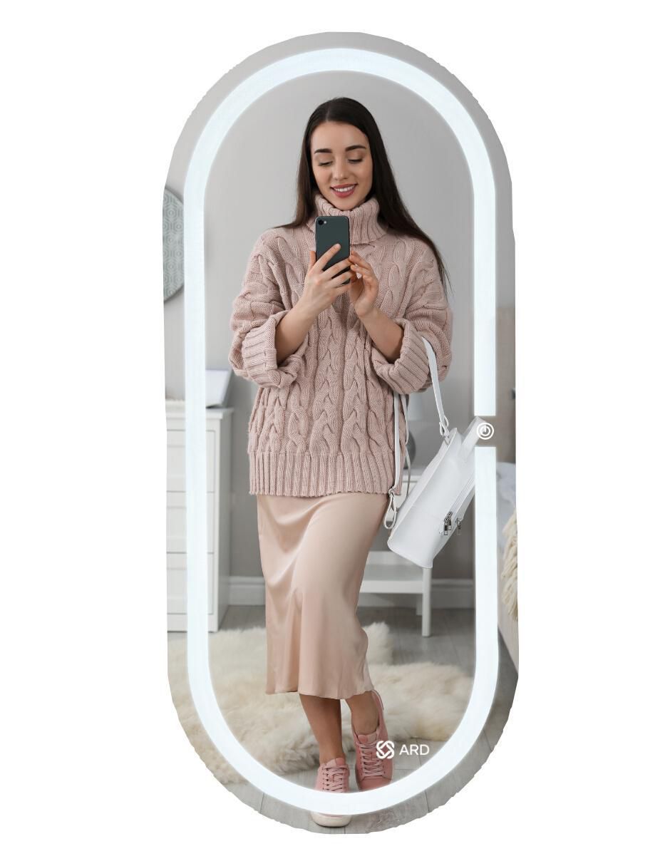 Espejo ovalado para baño con luz Led Glanz Oval Elegance 2