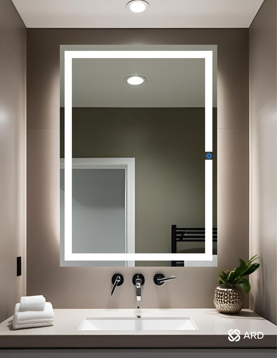 Espejo rectangular para baño con luz Led Glanz Prestige 2