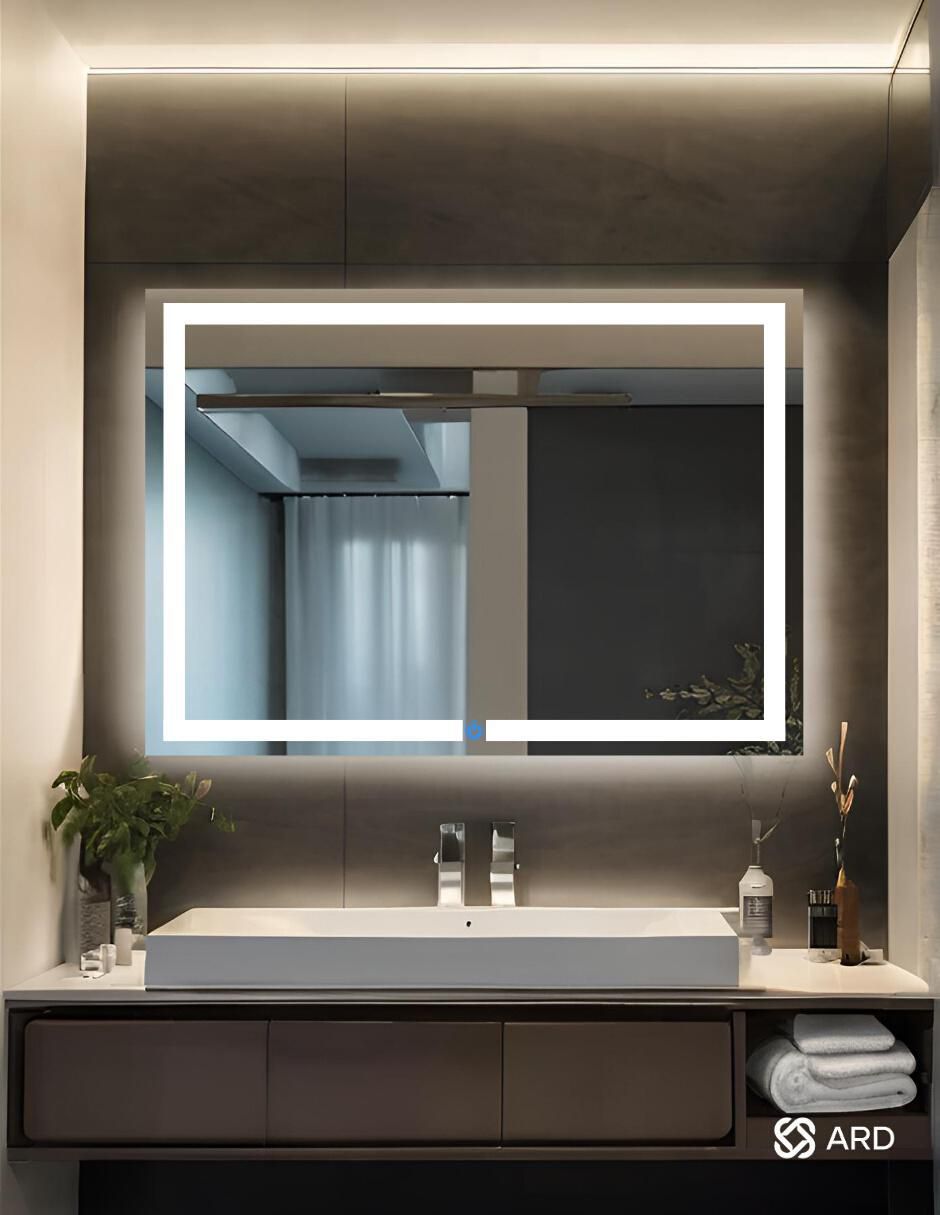 Espejo rectangular para baño con luz Led Glanz Prestige 4