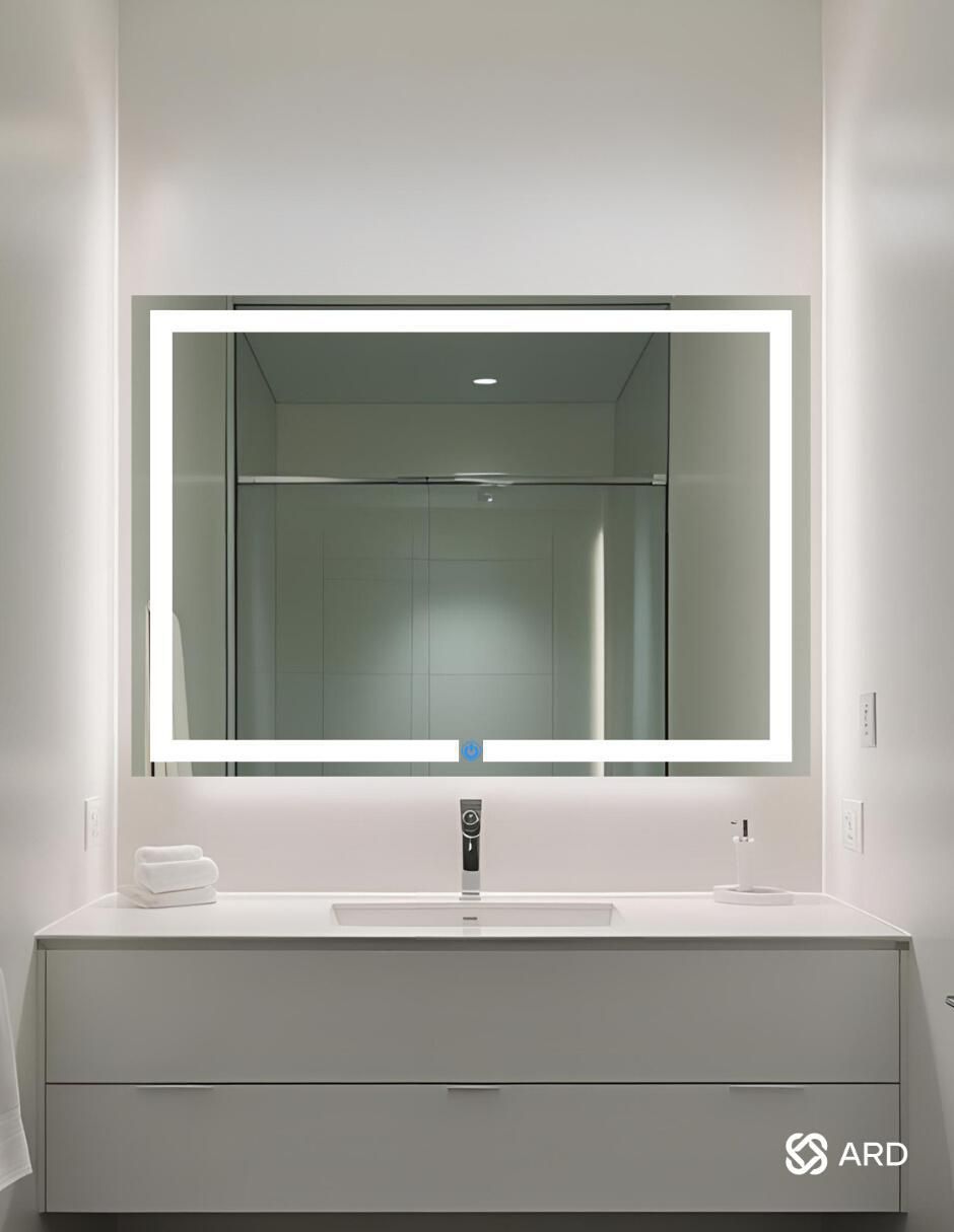 Espejo rectangular para baño con luz Led Glanz Prestige 5