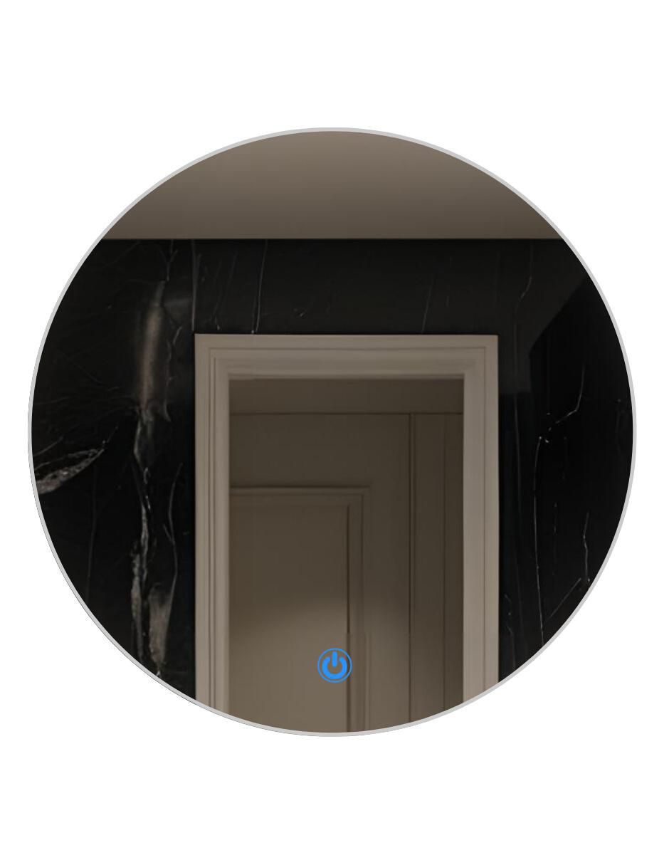 Espejo redondo para baño con luz Led Glanz Backlit Soul