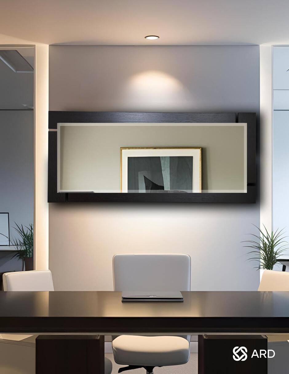 Espejo rectangular Decorativo de pared de madera Glanz Blackwood 5