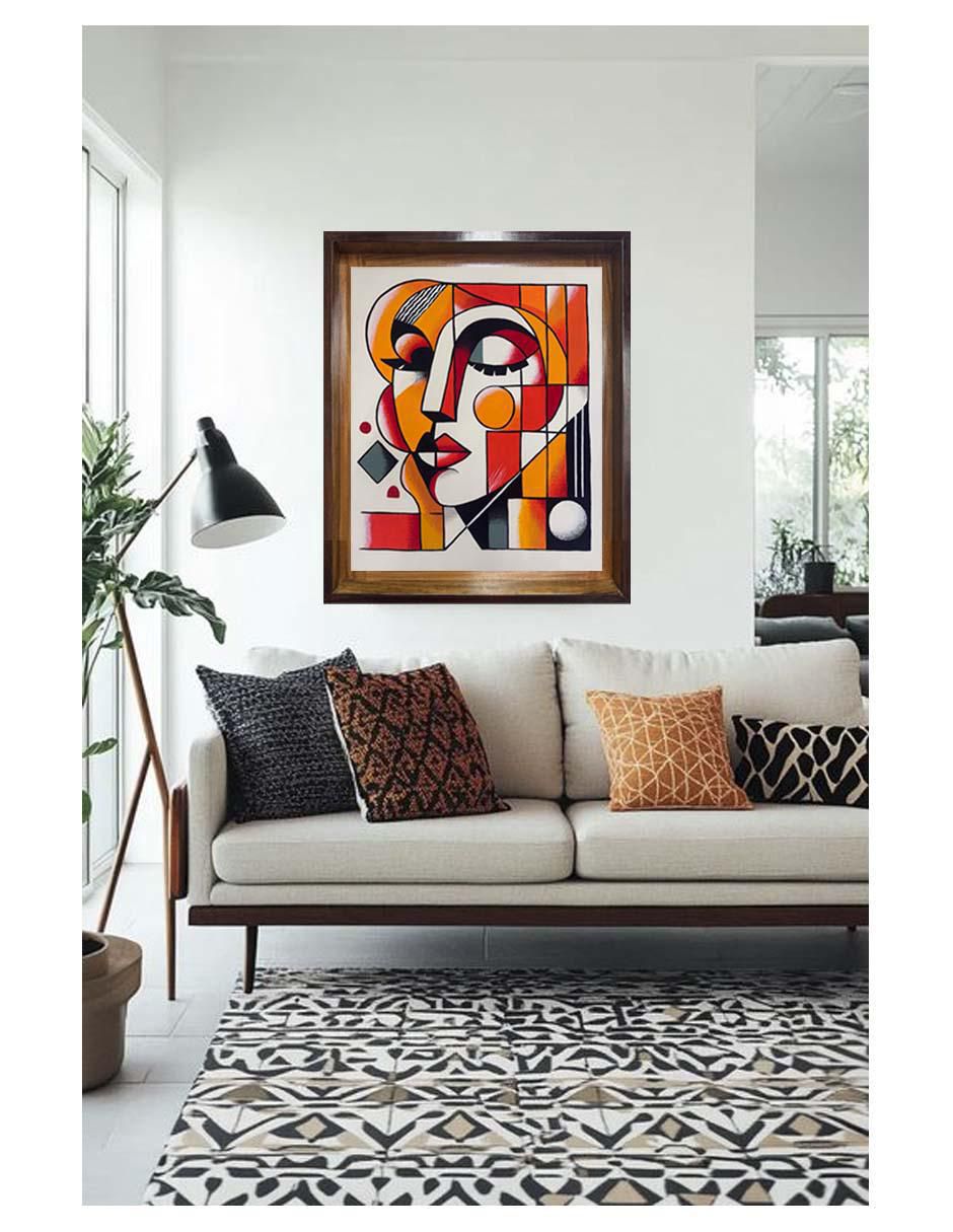 Pintura Masek técnica acrílico Cubistas 5