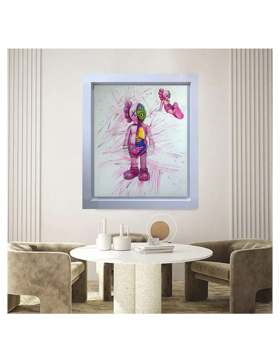 Pintura Kwss Pink técnica acrílico Milleniart 4