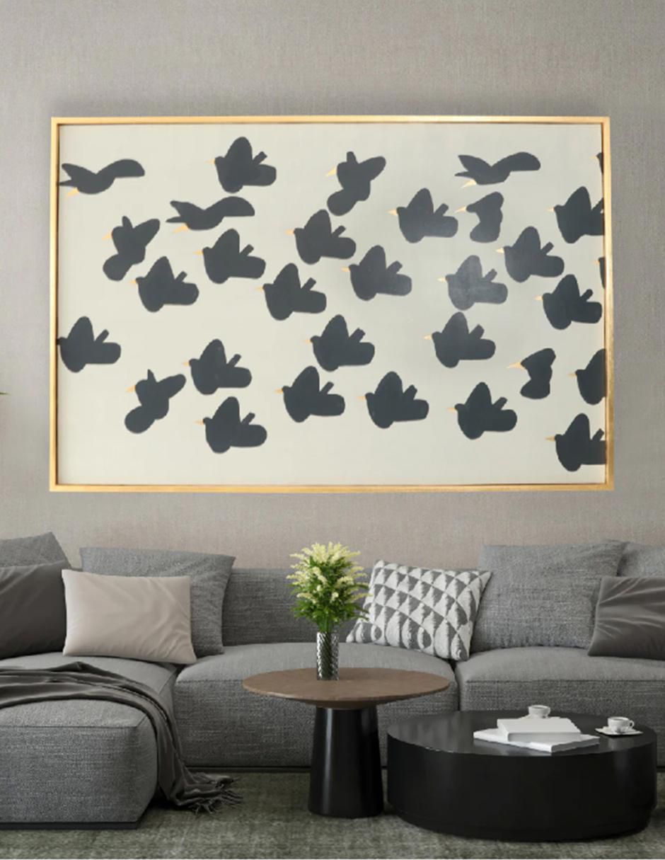 Cuadro decorativo Black birds 4