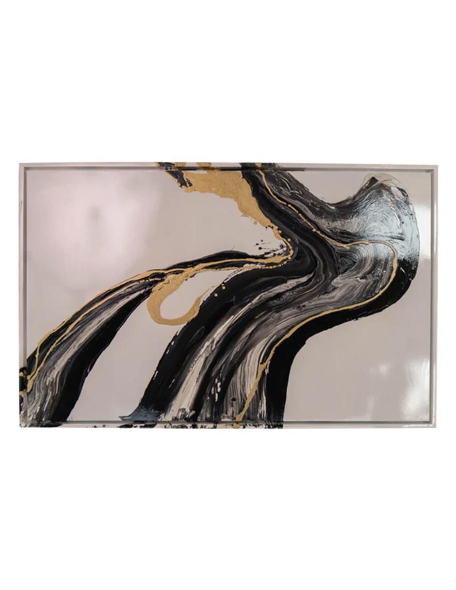 Cuadro decorativo Abstract black river
