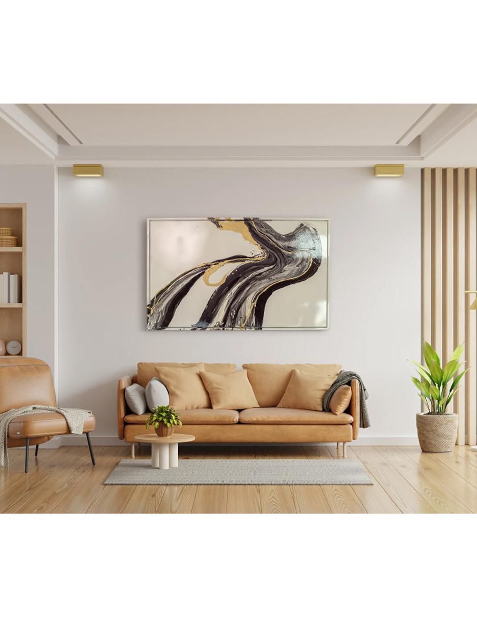 Cuadro decorativo Abstract black river 4