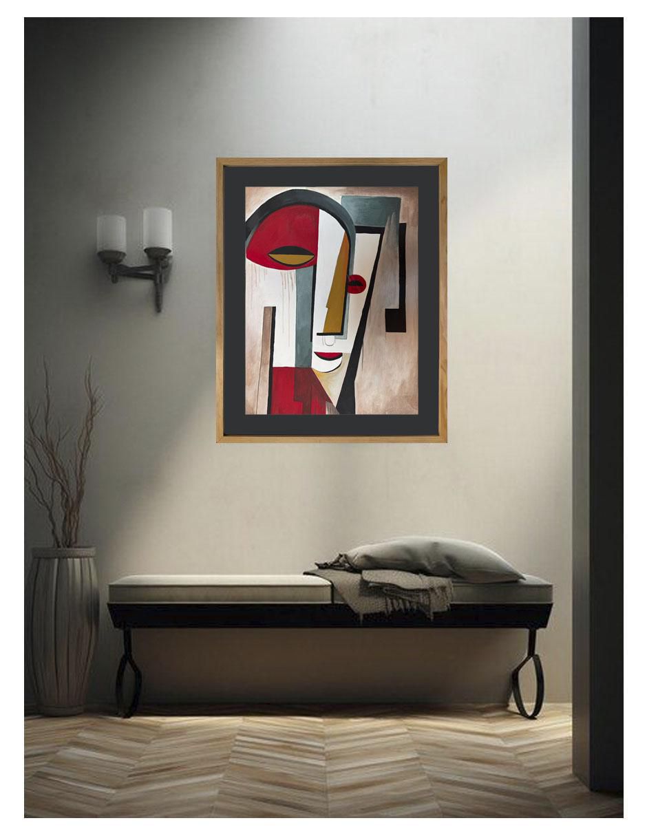 Pintura Melancolía técnica acrílico Faces 2