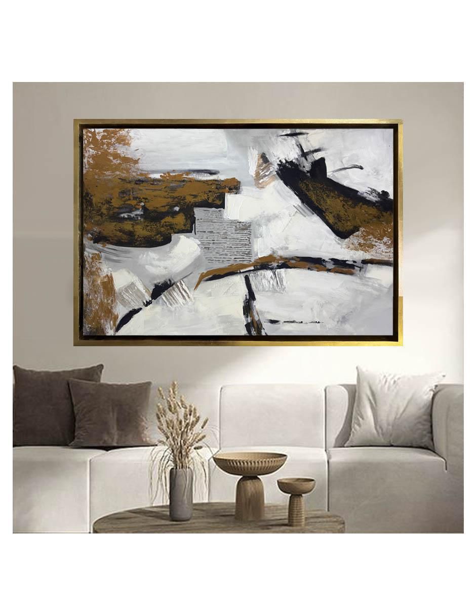 Pintura Velos de Ocres y Cenizas técnica acrílico Ocres 2