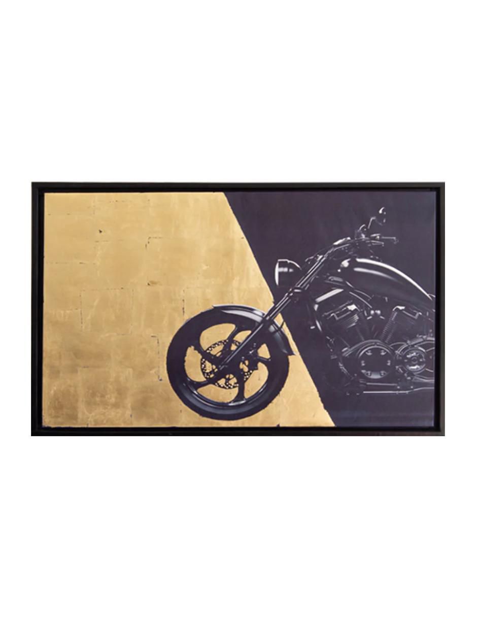 Cuadro decorativo Figurativo gold moto