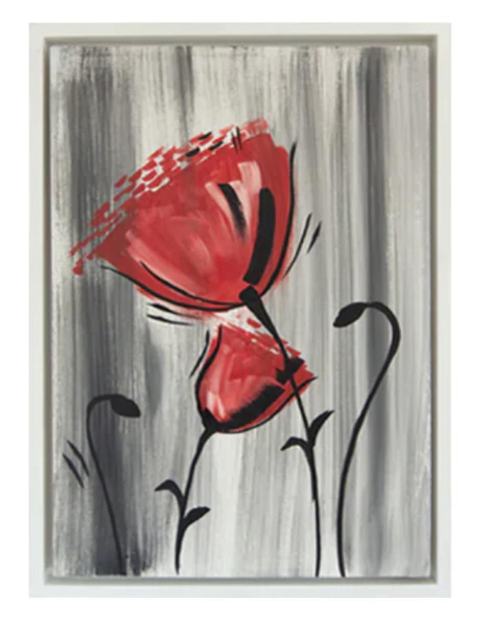 Cuadro decorativo Figurativo red flower Cuadro decorativo Figurativo red flower