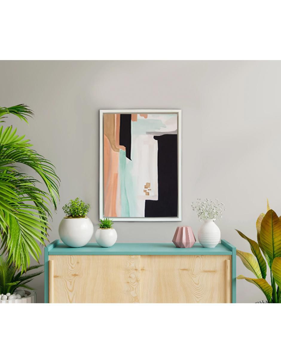 Cuadro decorativo Sea abstract blanco 4