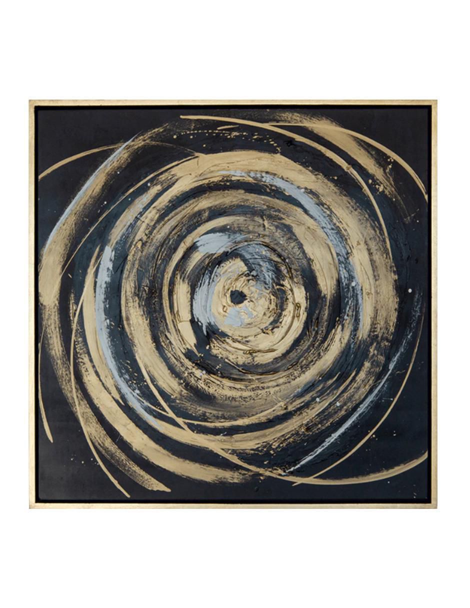 Cuadro decorativo Abstracto tormenta dorada
