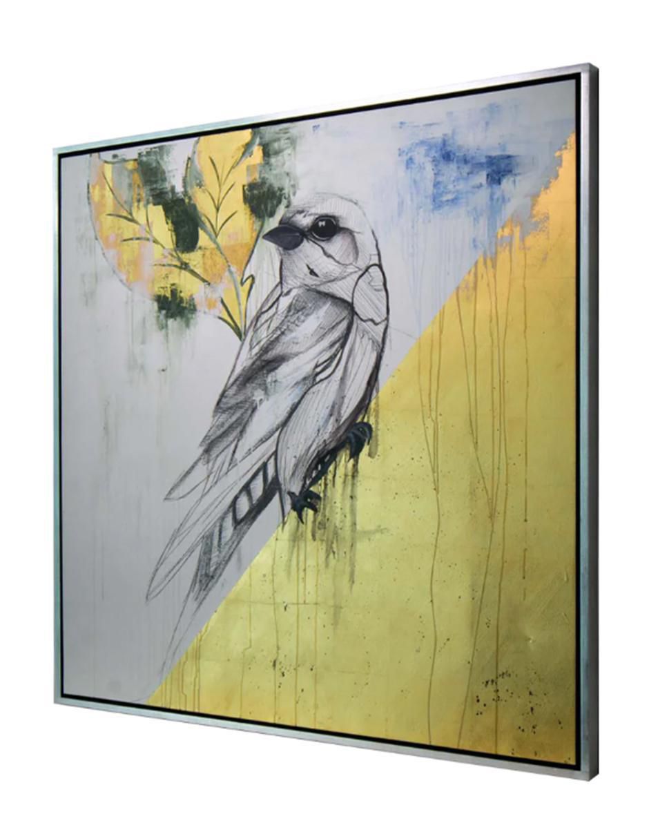 Cuadro decorativo Figurativo gold bird 3