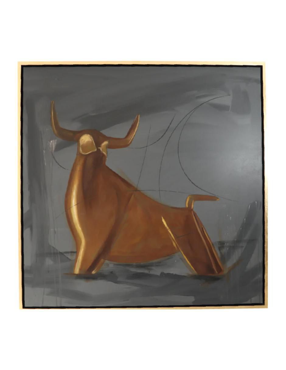 Cuadro decorativo Figurativo golden bull
