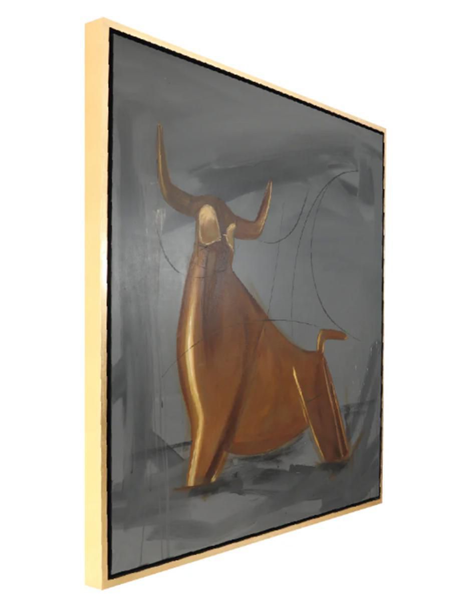 Cuadro decorativo Figurativo golden bull 3