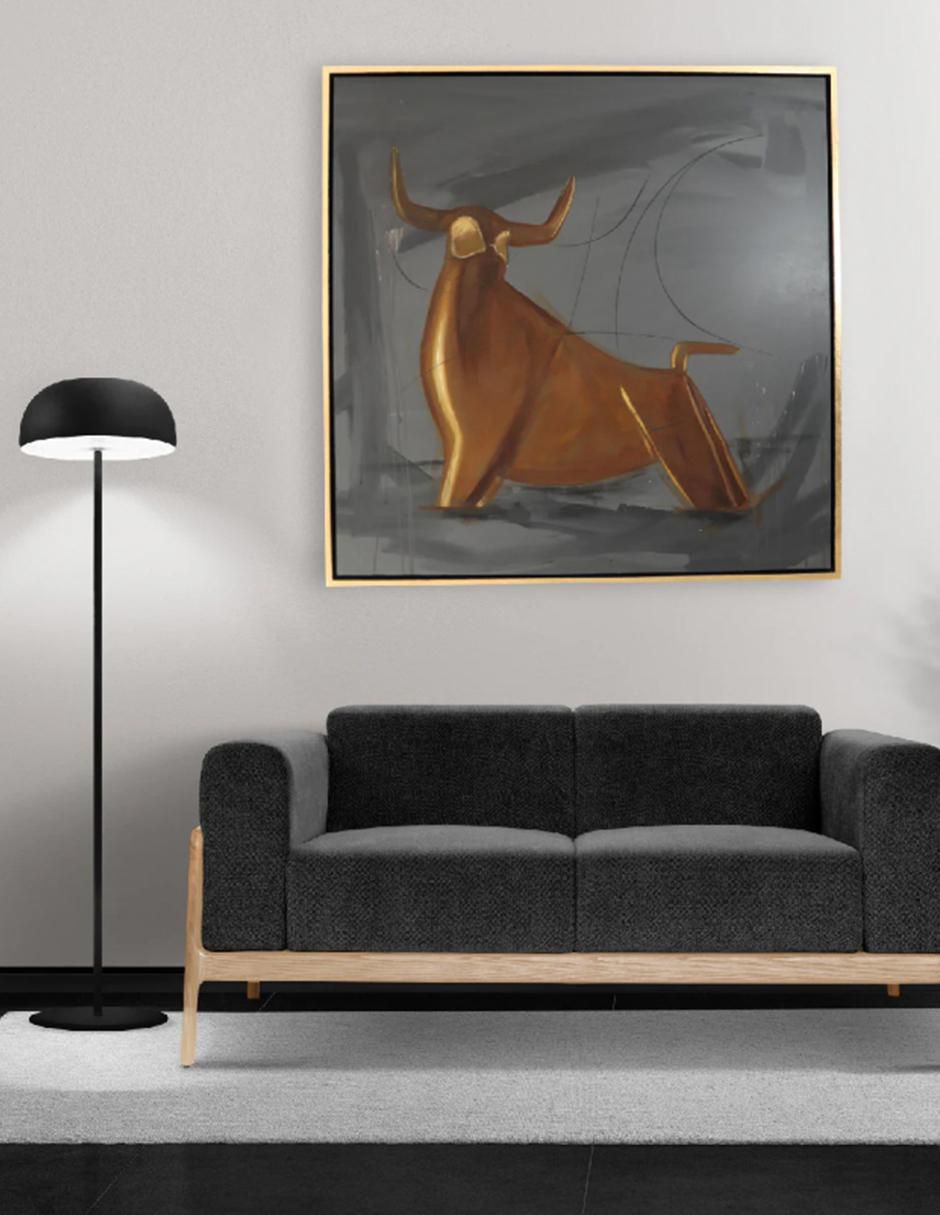 Cuadro decorativo Figurativo golden bull 4