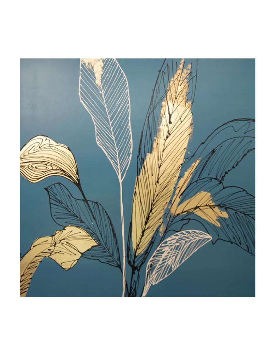 Cuadro decorativo Figurativo índigo floral Cuadro decorativo Figurativo índigo floral