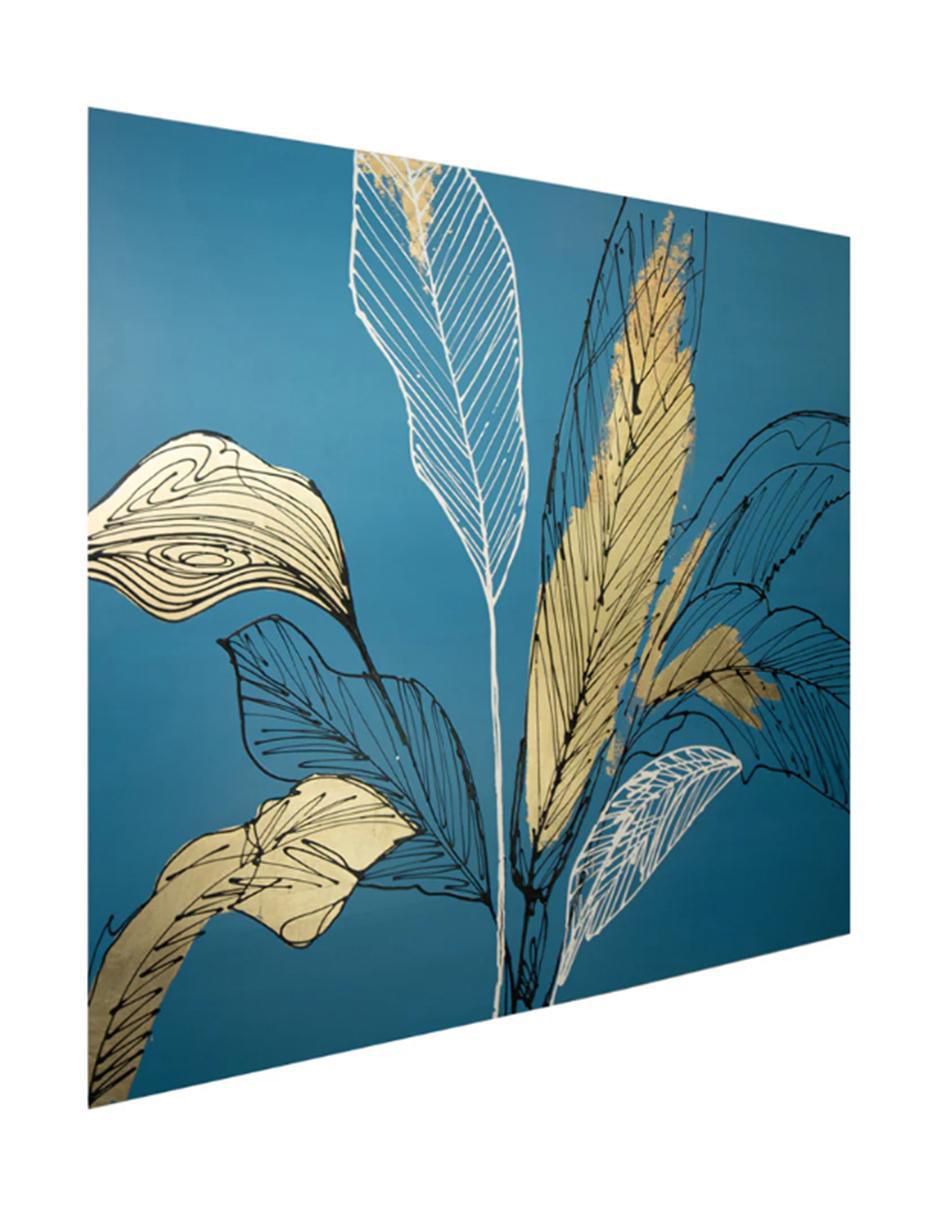 Cuadro decorativo Figurativo índigo floral 3