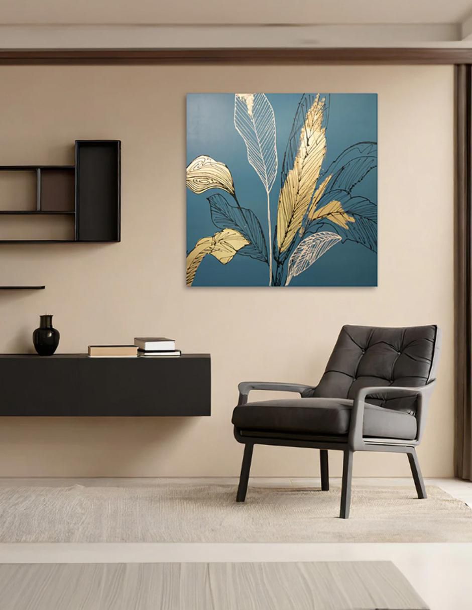 Cuadro decorativo Figurativo índigo floral 4
