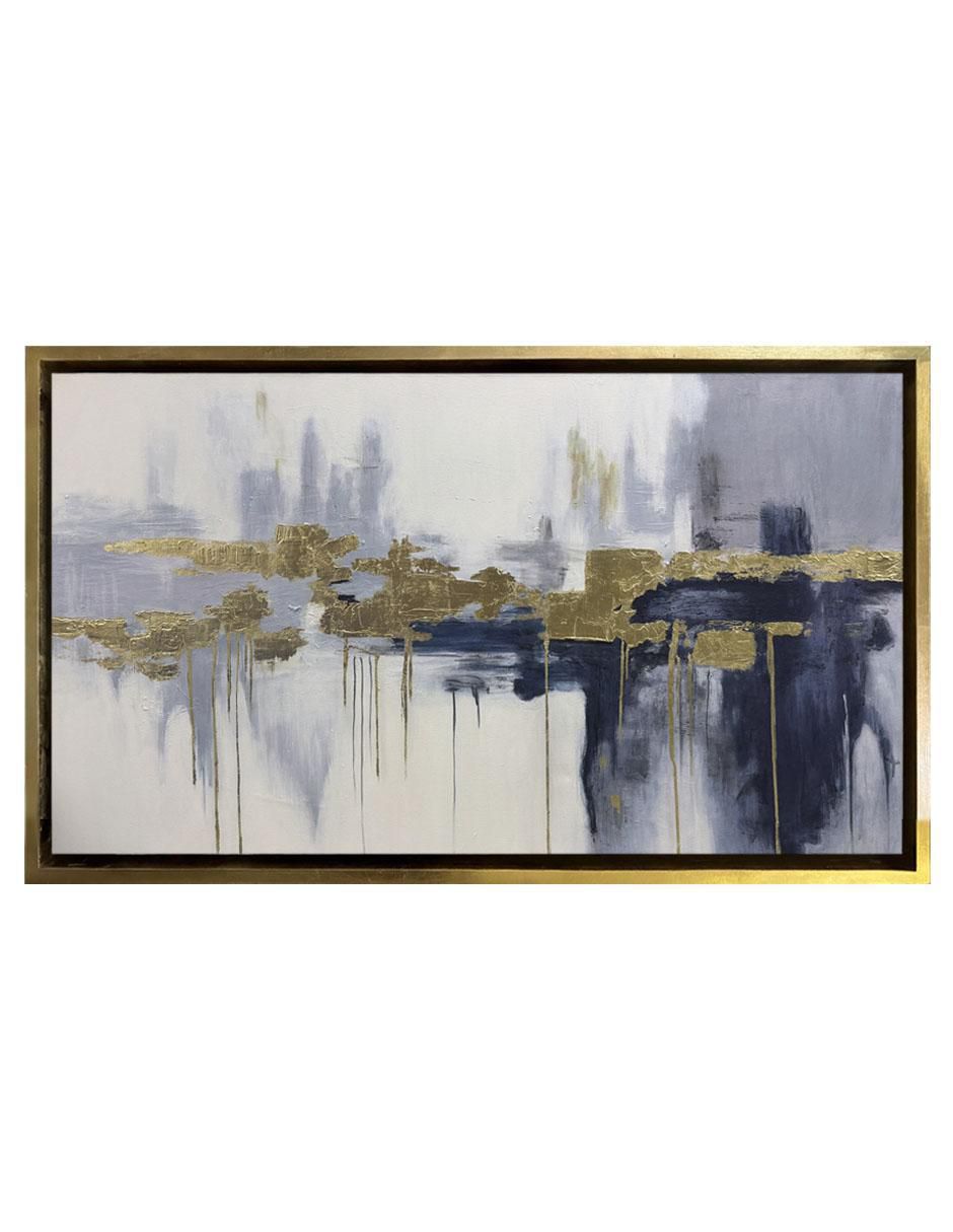 Pintura Ecos Dorados técnica acrílico Abstractos