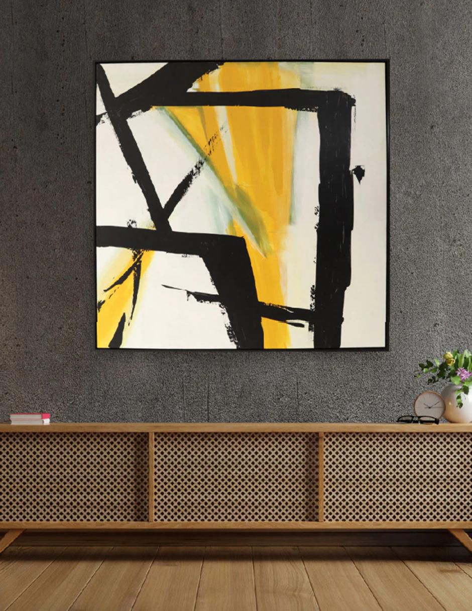 Cuadro decorativo Abstracto yellow aesthetic 6