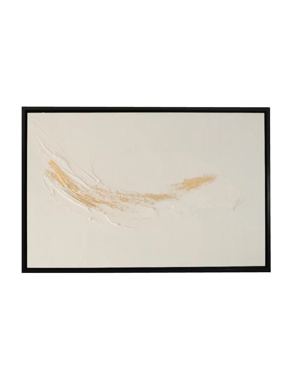 Cuadro decorativo Abstracto white & gold
