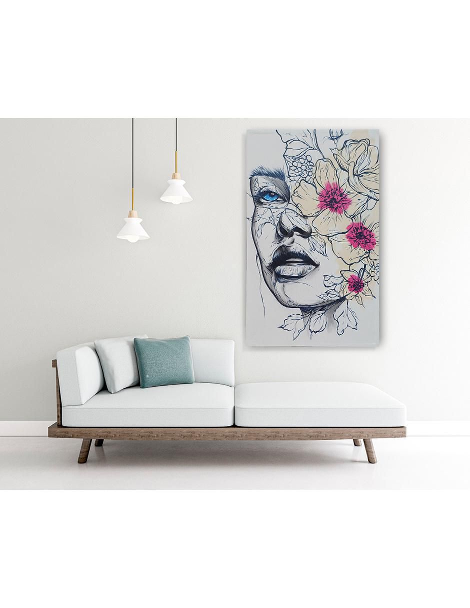 Cuadro decorativo Rostro blue eye 4