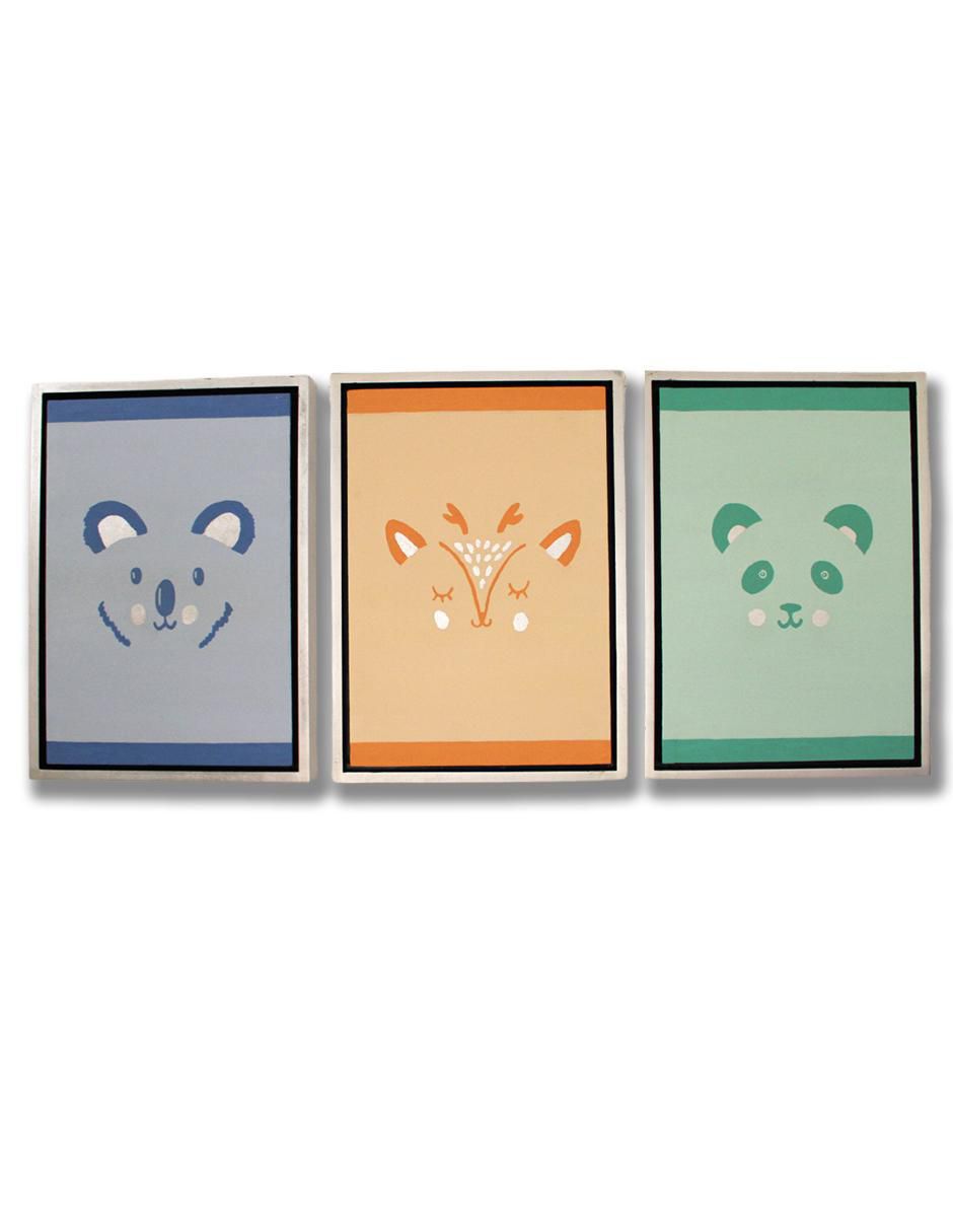 Cuadro decorativo Figurativo animalitos Cuadro decorativo Figurativo animalitos