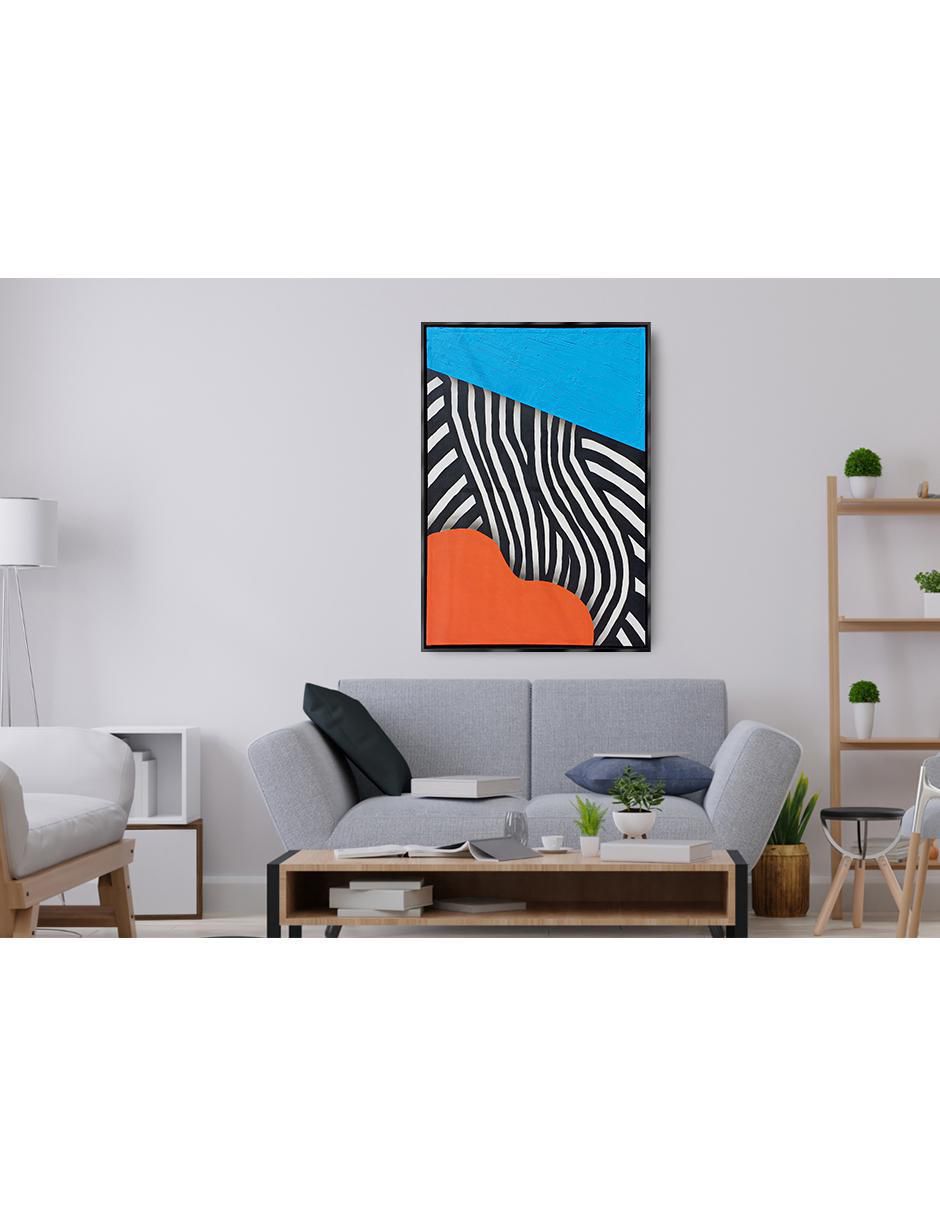Cuadro decorativo Cebra pop 4