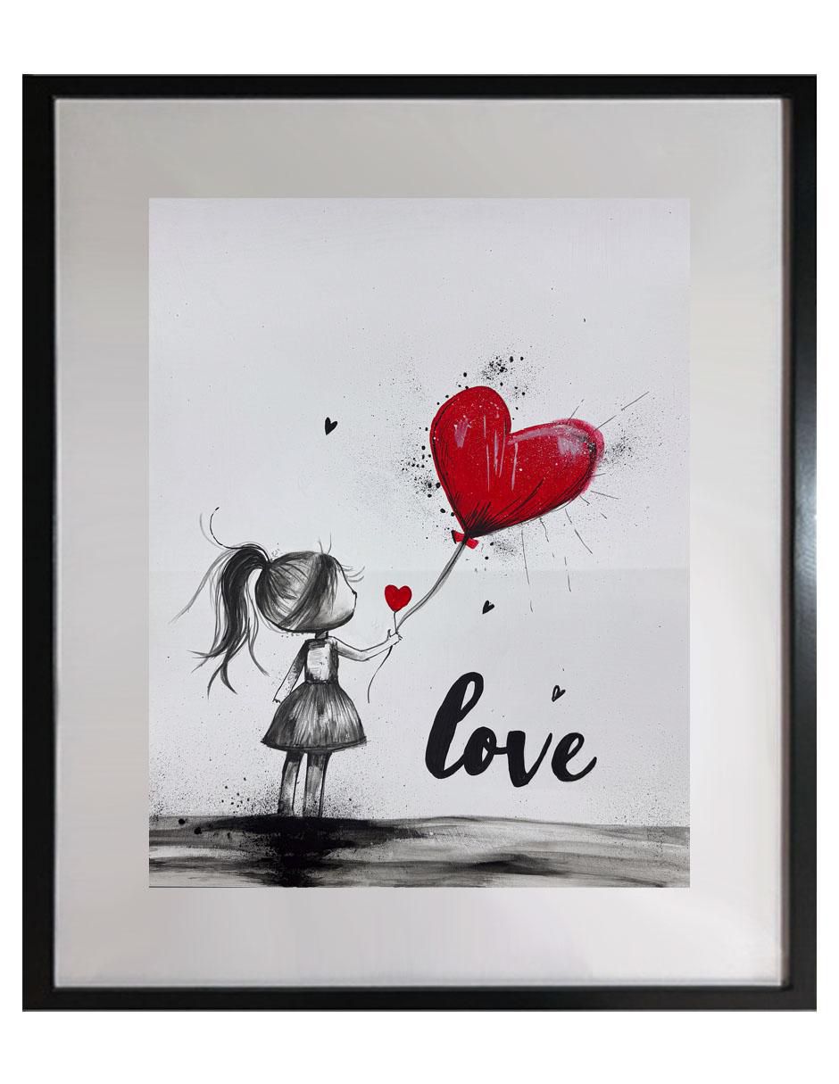 Pintura Love técnica acrílico MilleniArt Pintura Love técnica acrílico MilleniArt