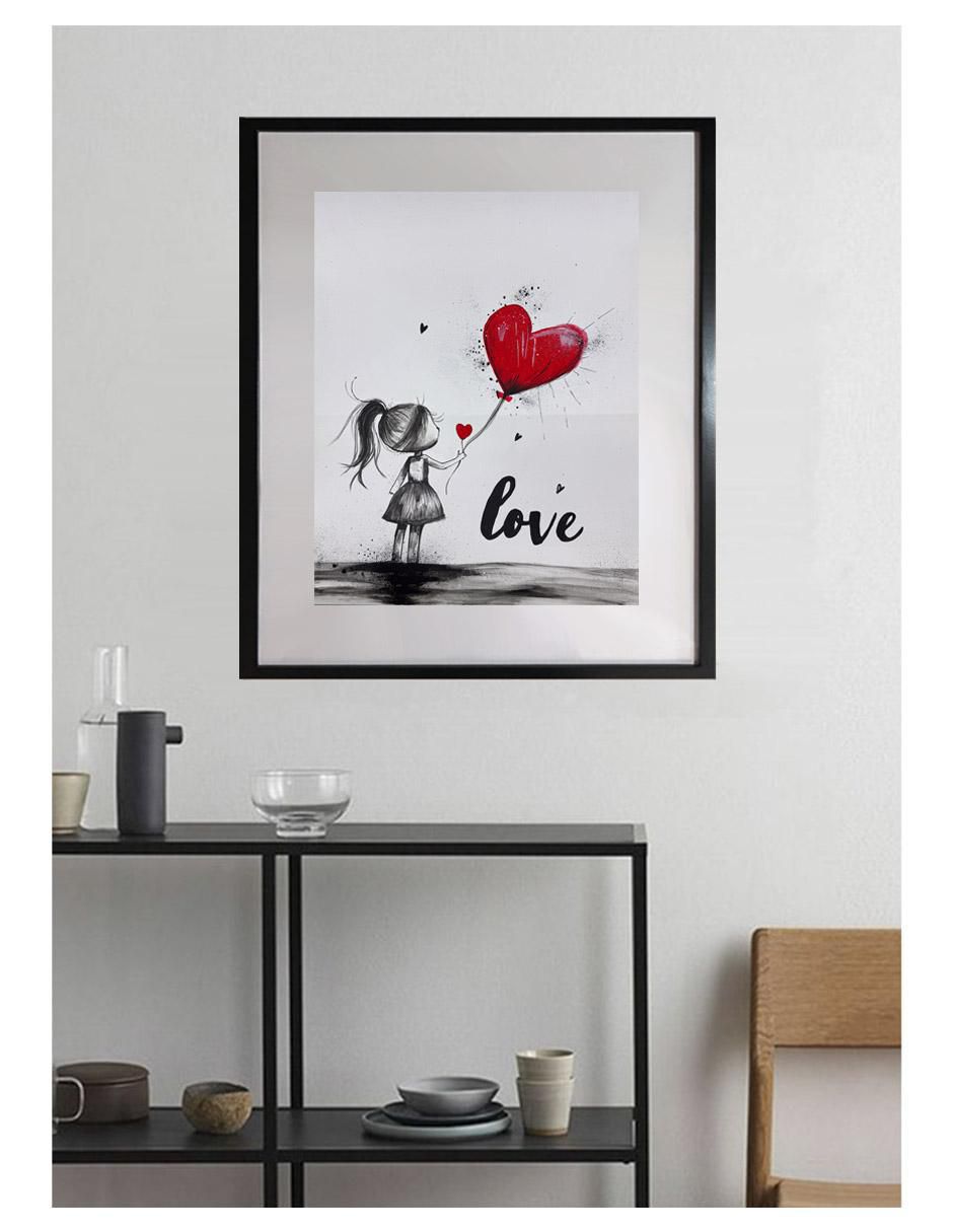 Pintura Love técnica acrílico MilleniArt 4
