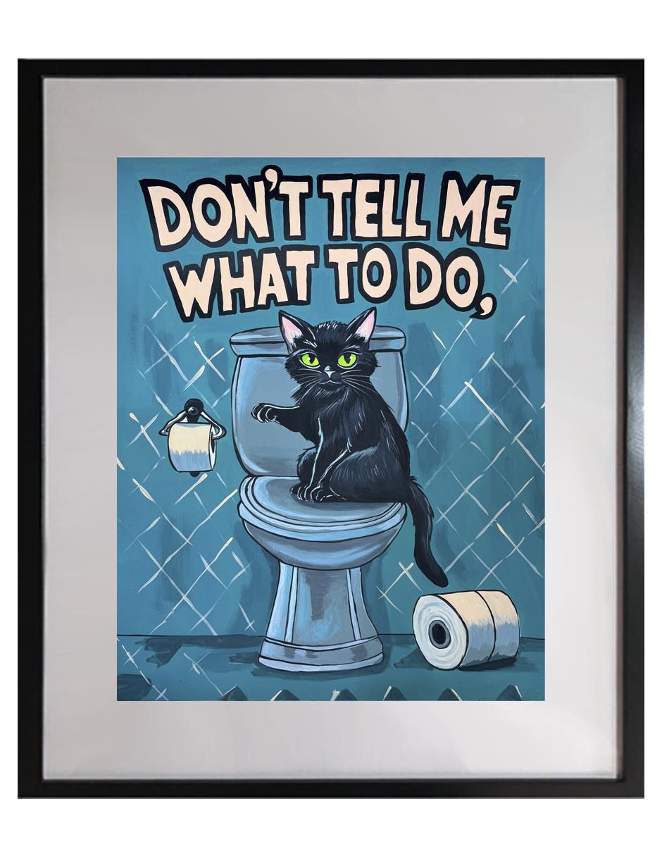 Pintura Dont tell me what to do técnica acrílico AnimalArt Pintura Dont tell me what to do técnica acrílico AnimalArt
