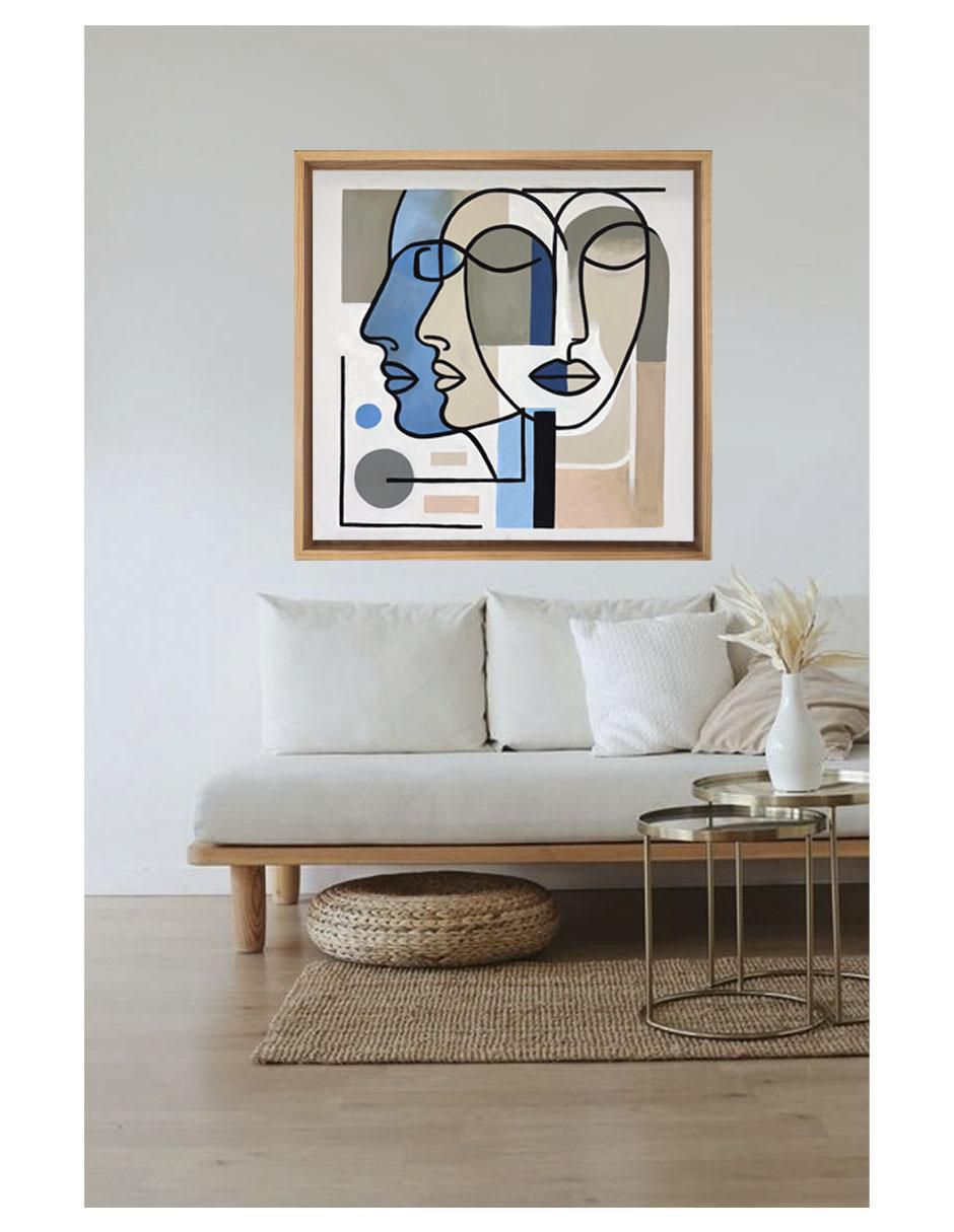 Pintura Fragmentados técnica acrílico 4