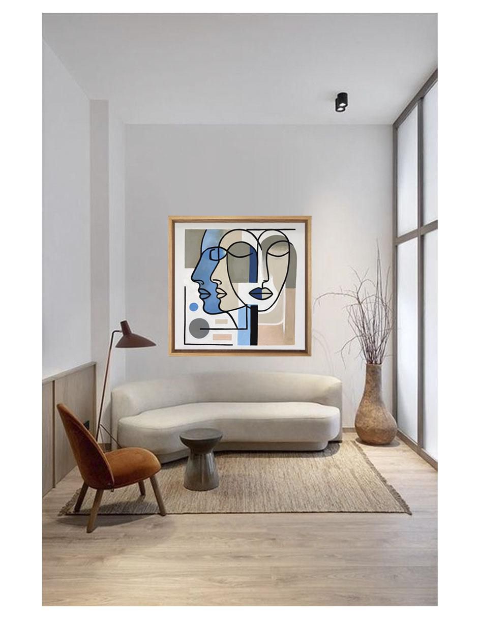 Pintura Fragmentados técnica acrílico 5