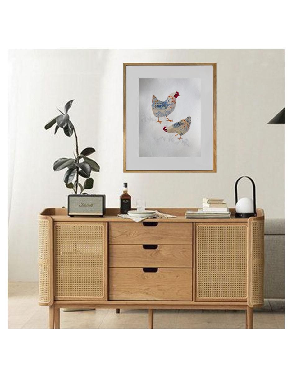 Pintura DosGallinas técnica acrílico AnimalArt 3