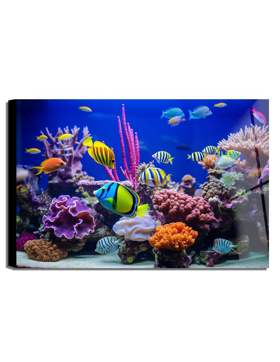 Litografía Peces técnica acrílico