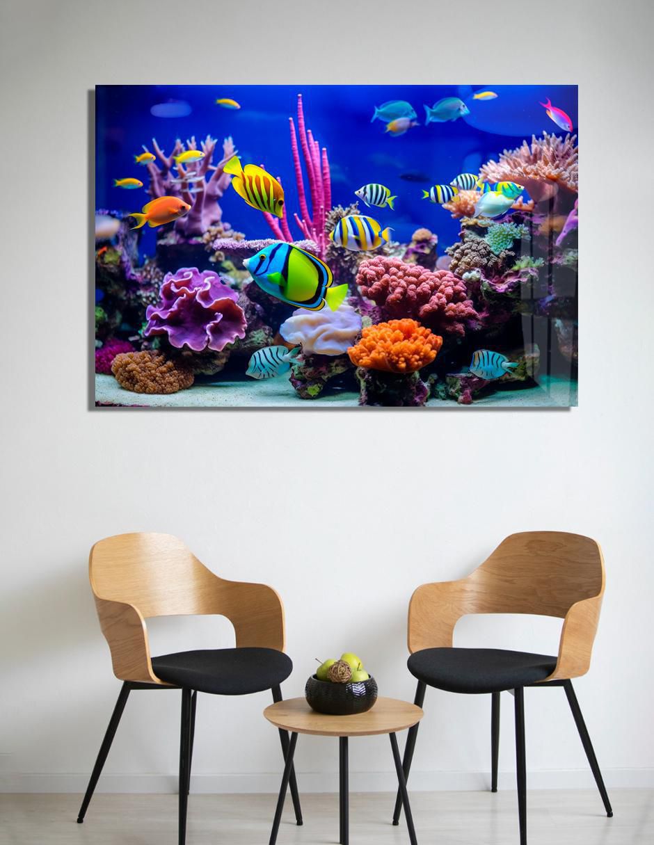 Litografía Peces técnica acrílico 2
